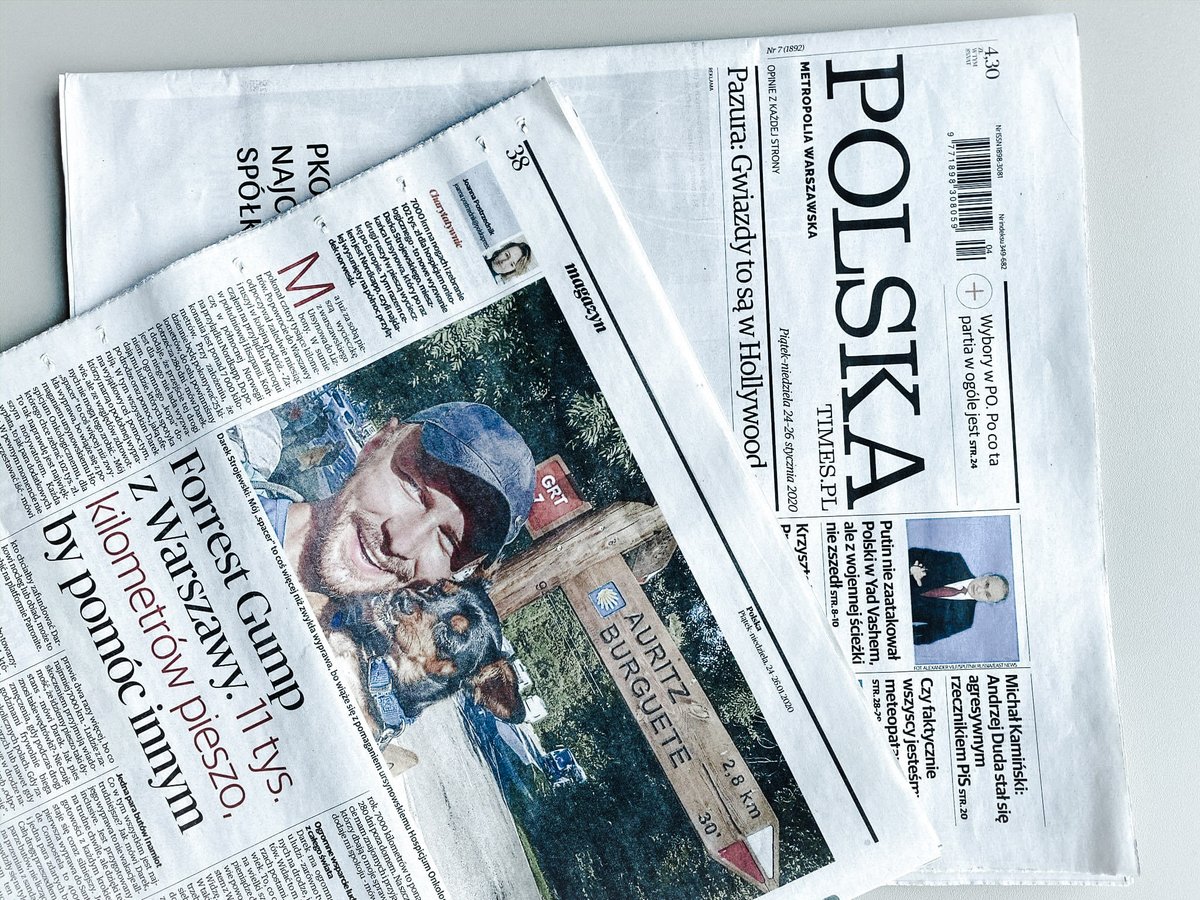 esoueu27's tweet photo. Artykuł w dzisiejszym Polska Times. O naszych pieszych drogach łącznie 11 tys. kilometrów dla Hospicjum Onkologicznego. Zbieramy na https://t.co/HonpF8I0Wn 💥
#wanderthon #Polska #Times https://t.co/0ArKBpHxlr