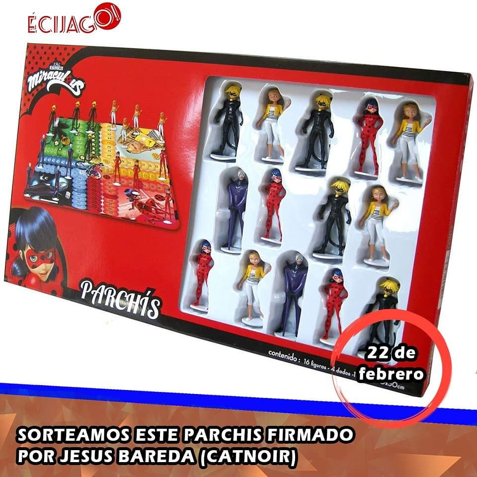 EcijaGo's tweet photo. Estamos sorteando este Parchís de Lady Bug que nos firmará @BarredaJesus , la voz de Cat Noir, que estará como invitado en #ecijago2020 . Para ello síguenos y etiqueta cinco personas junto al hashtag #JesusBarredaCatNoirEcijaGo https://t.co/MXTyVaRPls