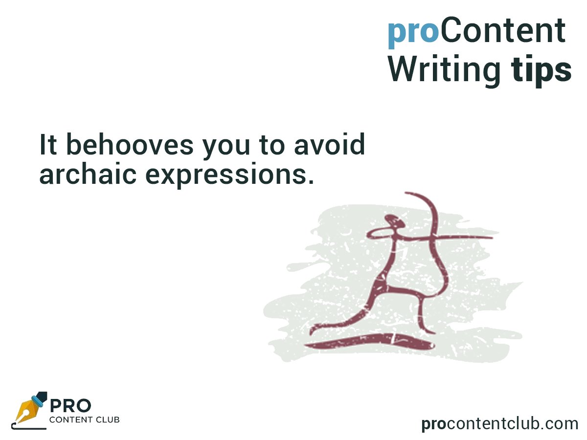 ProContentClub1's tweet image. Make sure that your reader understands what you are saying without troubling the rusty Dictionary from the 1700s. 

#ContentWriting #Content #ProContentClub