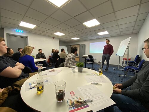 Great to meet some new faces at the <a href="/Raise_Ventures/">Raise Ventures</a> Startup Club last night. Thanks to Jenny &amp; team for inviting us to present. To the startups we met, feel free to connect with <a href="/OrosonHQ/">Oroson</a> and share any questions you have that we may be able to help you with. #startup #belfast