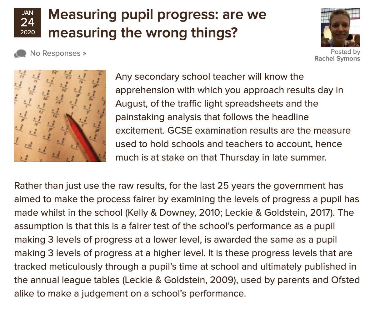EducationElf's tweet photo. Today @RachelSymons1 summarises the Progress 8 accountability measure and why it’s important to consider school and pupil background when interpreting exam results https://t.co/XwuJ3be5EA https://t.co/BlbXwfG4Fg