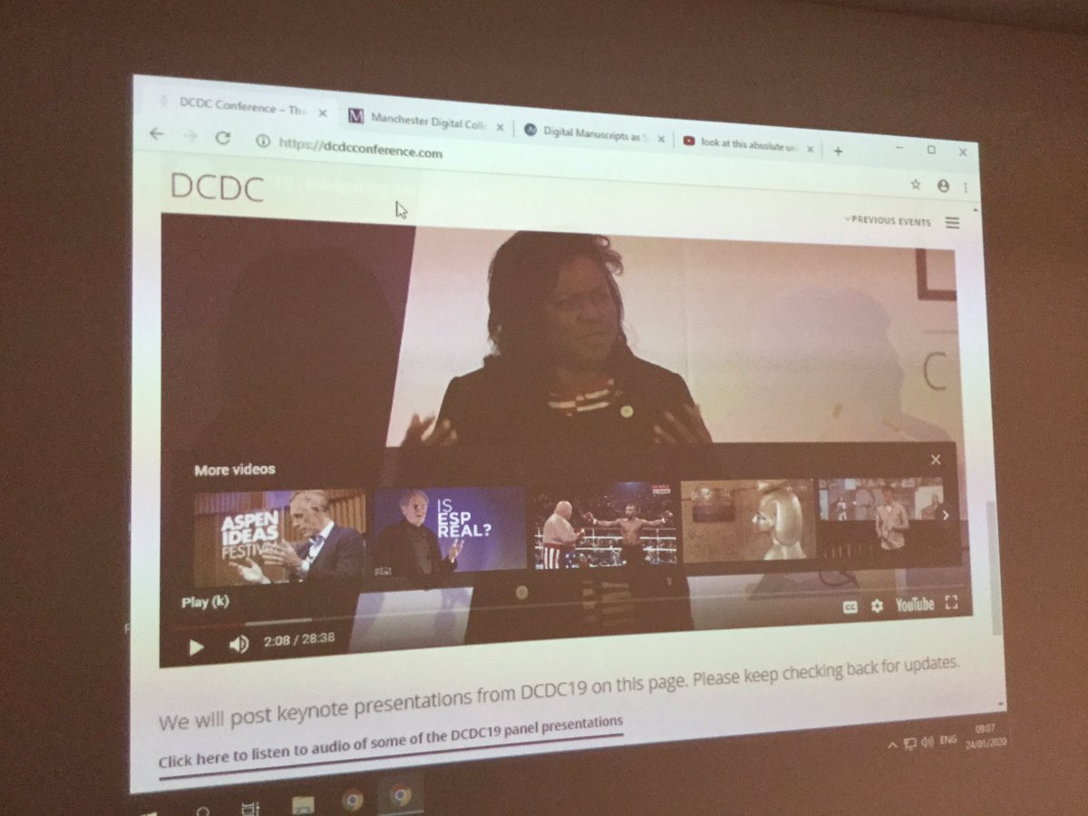 GardhamJulie's tweet photo. Dusted off #DCDC19 notes this morning to share with @UofGlasgowASC staff - great to see Manchester Digital Collections in action @JohnHodgsonUoM @hagenilda - envious! Enjoying playing with your fab #MedievalManuscripts https://t.co/yf7PBpT1Rr https://t.co/JxauAEksuF