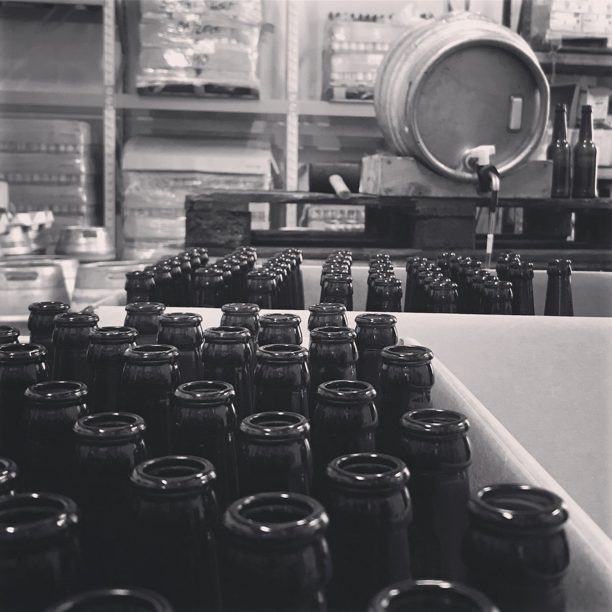 BeersLuna's tweet photo. The rumour was true. Bottling Sputnik II, 7.0% Russian Imperial Stout. The first Luna Beer to go into bottle. Aged for 6 months, it'll condition in the bottle for 4 weeks now and will be available for sale from Monday 24th February. https://t.co/aB4a4oWEp3