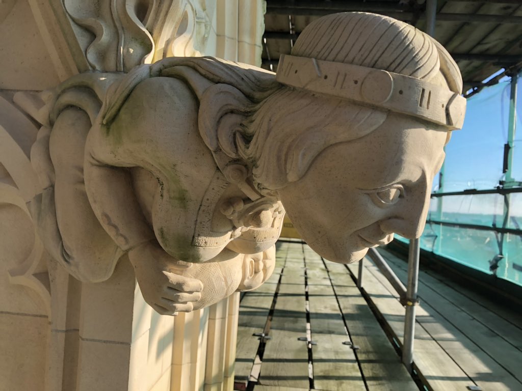 ScarboroughUTC's tweet photo. Our Y13 engineering students have visited York Minster today as part of a six week stone handling project working with engineering company BStreamlined - many thanks to Laura Cotter and the stonemasons at York Minster for an exciting and unique experience! https://t.co/xvuwciUOeZ