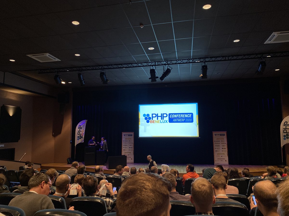 driesvints's tweet image. It’s happening! #phpbnl20