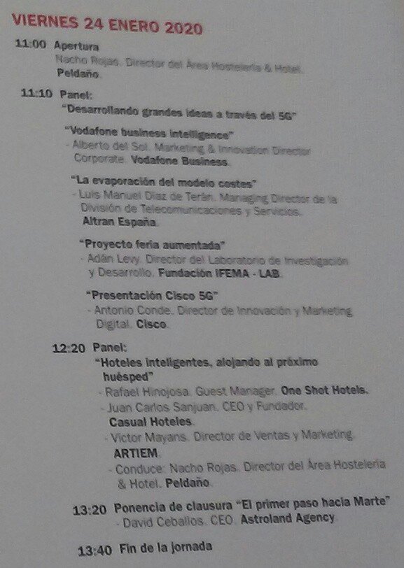 vicbatmon's tweet photo. Último día de ponencias y mesas debate en #FITURTECHY2020 #FITUR2020 https://t.co/Faly8u8pBb