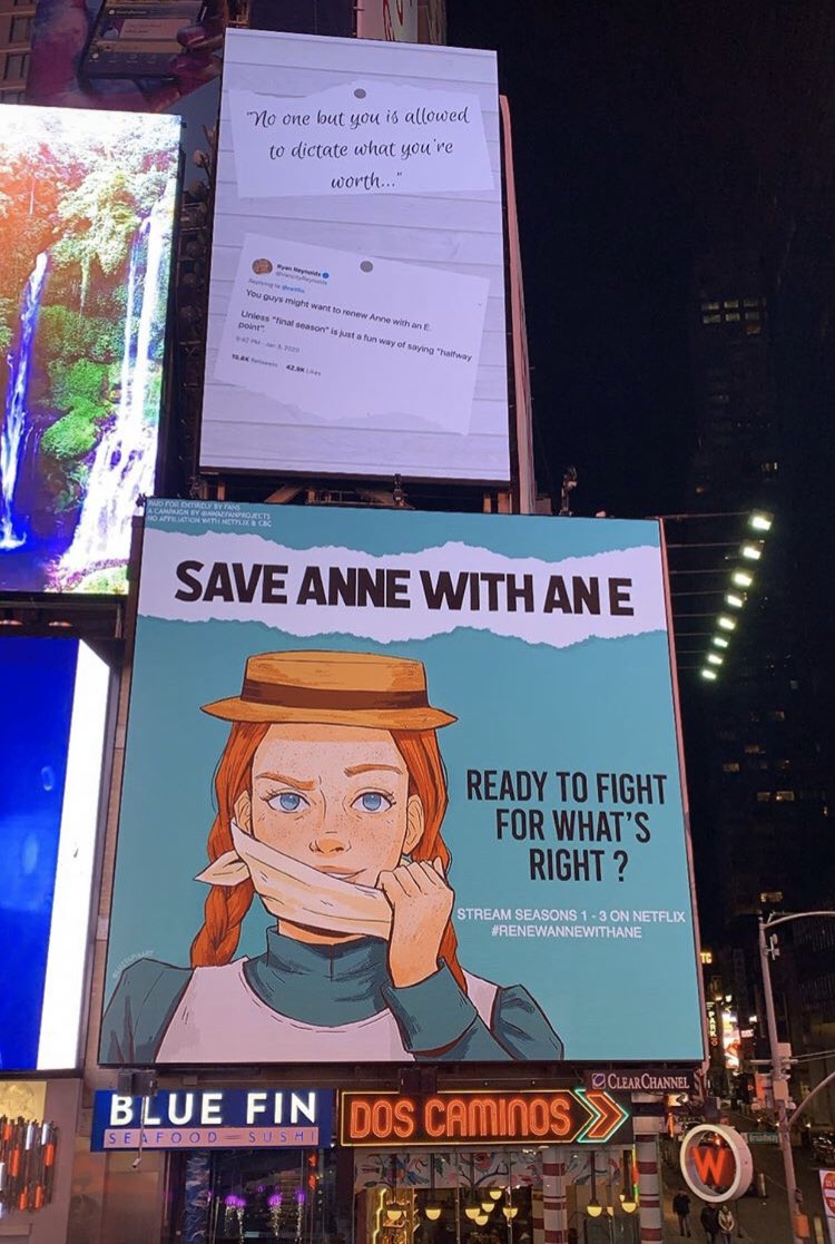 Dear <a href="/netflix/">Netflix</a> &amp; <a href="/CBC/">CBC</a>,

It’s time you take notice of this! We won’t go without fighting first- renew our beloved show! #awaebilboard