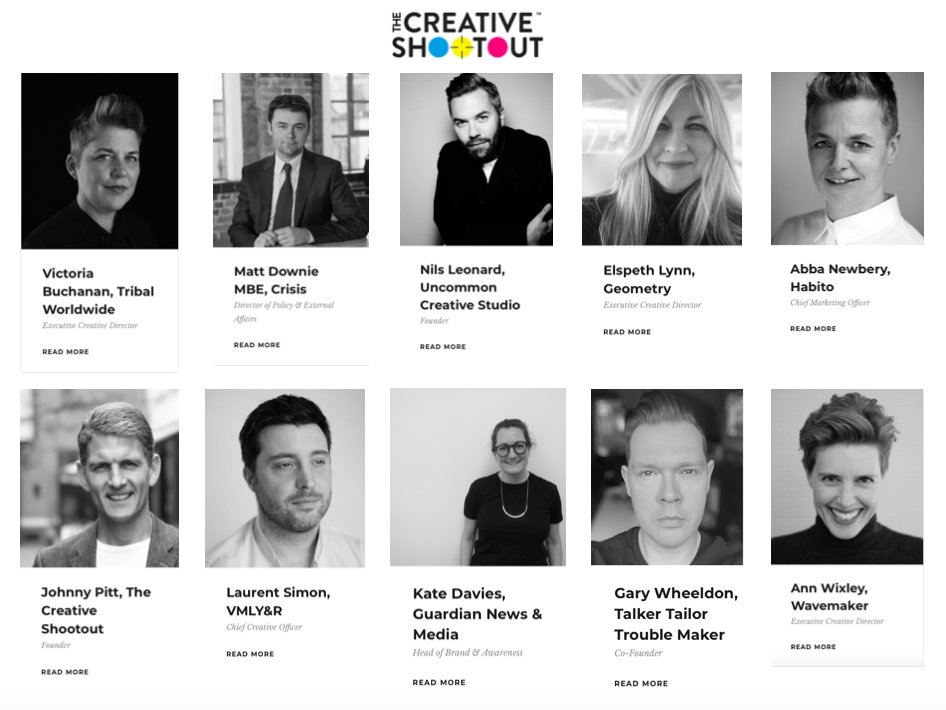 ELintheUK's tweet photo. Proud to be on the Creative Shootout Jury 2020.
8 agencies tackle homelessness led by Johnny Pitt, and Matthew Downie MBE, for Crisis. Such a good cause, such a good crew. #creativeshootout2020 #geometryUK #Geometryglobal https://t.co/AtT8n4QAh9