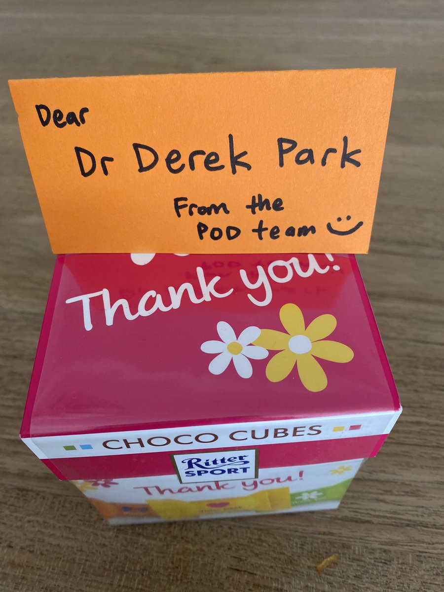 derekhpark's tweet photo. Thank you to the Podiatry team for my nice chocs :) #ktph #diabeticfootservice #DFS
It’s a real privilege working with such a great bunch of people. They really are the engine of our diabetic foot service! 
Thank you and Happy Chinese New Year! https://t.co/b3RrsHa7NW