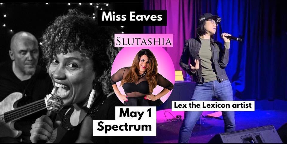 Spectrum may 1! One of the coolest shows I’ve ever booked! I’m so excited!!! #hiphopevolution #queerhiphop #rappingdragqueen