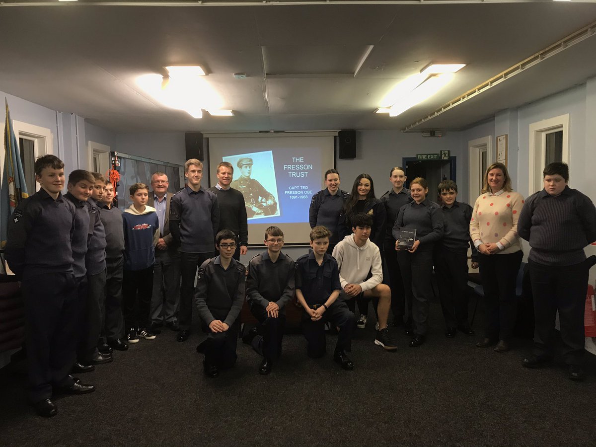 FressonTrust's tweet photo. Thanks to Inverness and Nairn ATC for inviting us to talk about Fresson last night. Hopefully his story inspired you! #aircadets #fresson https://t.co/fkcoES27dW