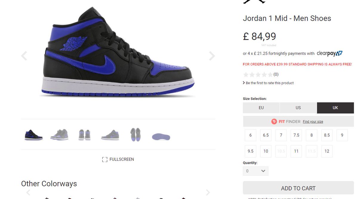 jordan 1 footlocker uk