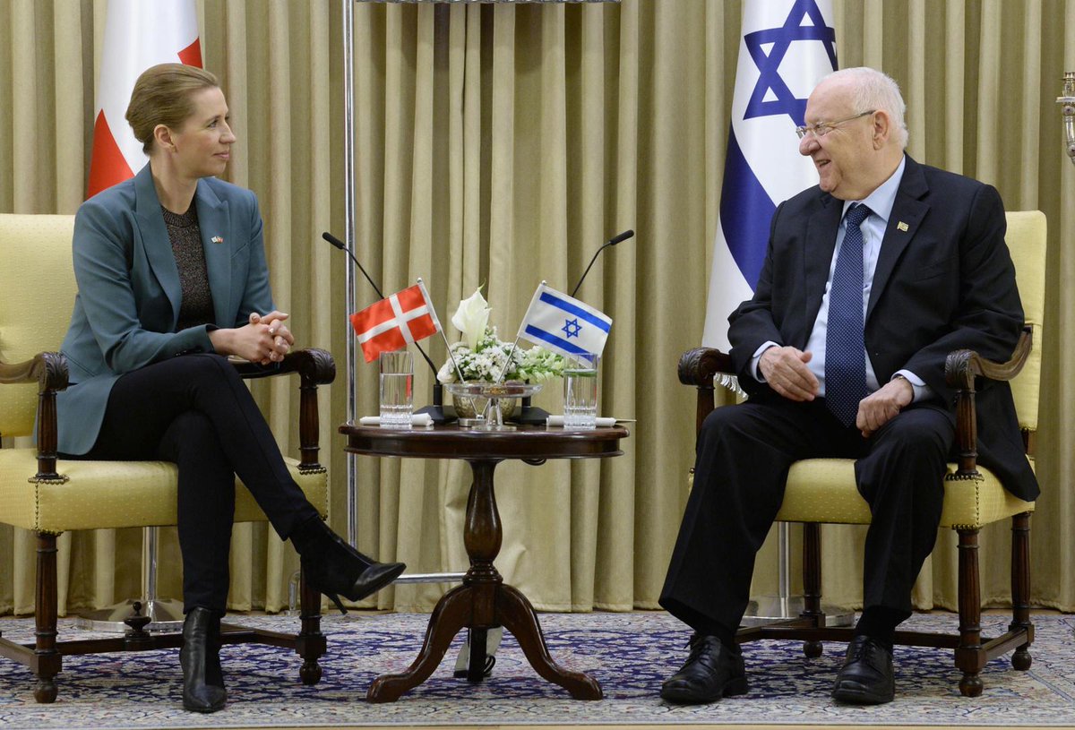 Reuven Rivlin (@presidentruvi) on Twitter photo Delighted to welcome the Danish PM <a href="/Statsmin/">Statsministeriet</a> who accepted my invitation to mark the 75th anniversary of the liberation of Auschwitz-Birkenau. The rescue of Danish Jews is a deeply moving chapter in the history of humanity.
#UnitedinMemory75 Delighted to welcome the Danish PM <a href="/Statsmin/">Statsministeriet</a> who accepted my invitation to mark the 75th anniversary of the liberation of Auschwitz-Birkenau. The rescue of Danish Jews is a deeply moving chapter in the history of humanity.
#UnitedinMemory75