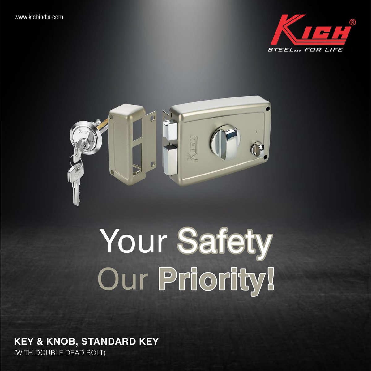 Kich_India's tweet photo. Your Safety, our Priority
#doorlocks #locks #nightlatch #doorhardware #woodendoorhardware #kich #steelforlife https://t.co/wb9FBU3OEq