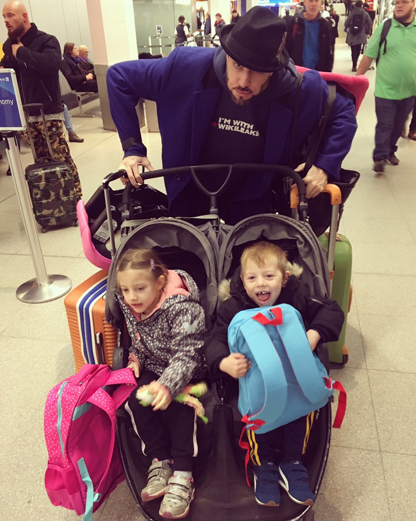 double stroller in airport
