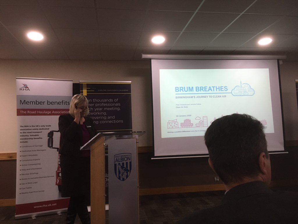 Here at the <a href="/BCCCmembers/">BlackCountryChamber</a> Baggies Breakfast. <a href="/RHANews/">RHA</a> <a href="/RHAChrisAshley1/">Chris Ashley</a> discussing the Birmingham Clean Air Zone. <a href="/WBA/">West Bromwich Albion</a>