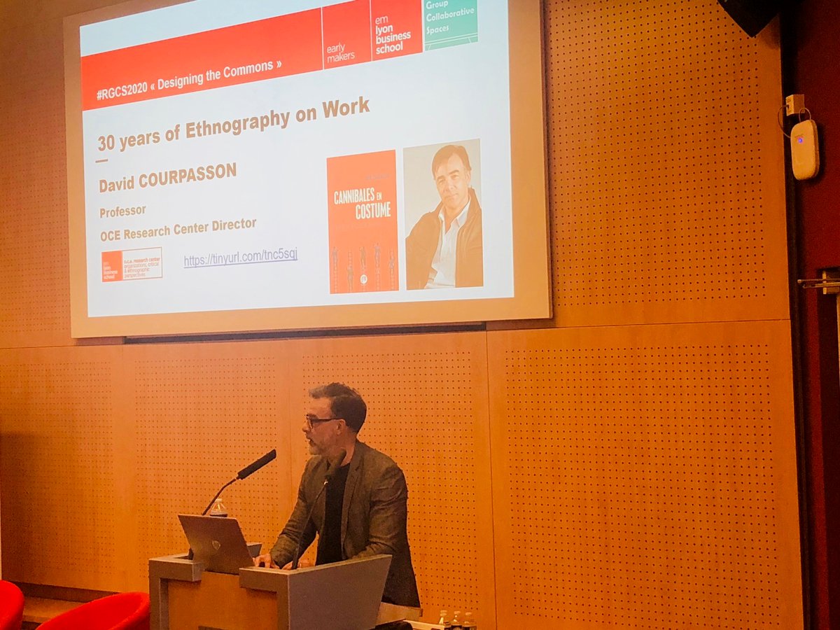 EMLYON's tweet image. 💬 &quot;Work has transformed people into hunters, they believe that sacrificing people is the price to pay to
stay in the right place, or climb the ladder.&quot; David Courpasson, talking about &quot;cannibals in suits&quot; at work #RGCS2020 #ethnography #workplace