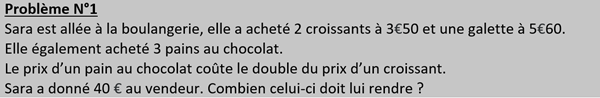 BvaCm1's tweet photo. @CM1BDaudet #OSUIPedagogie #TwitMaths #Cycle3 
Voic le problème N°1 proposé par Malak, Mya, Yasser et Ines K https://t.co/EkK3QwGBoy