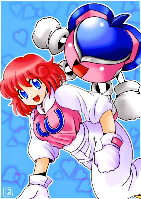 ウインビーさんとパステルさん 
#レトロコンシューマー愛好会イラスト部
#レトロコンシューマー愛好会 
リハビリ絵 