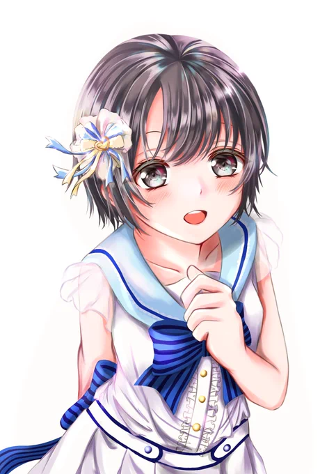 昨日の夜中描いてた乙倉ちゃん 