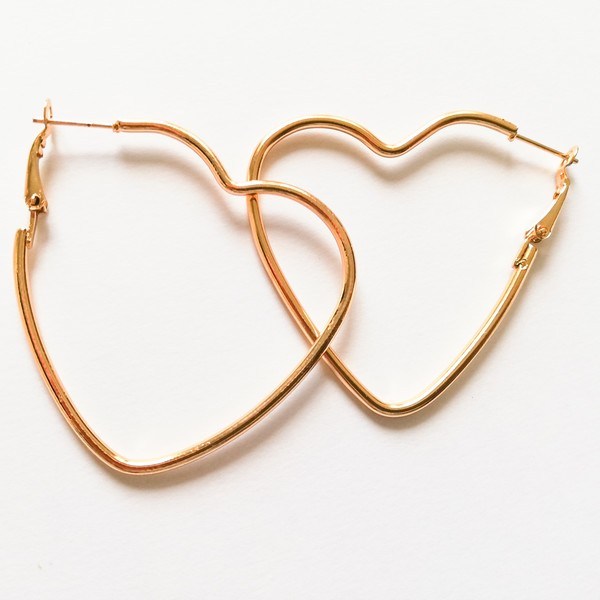 Pendientes aro corazón clubmandarina.es/tienda/pendien…