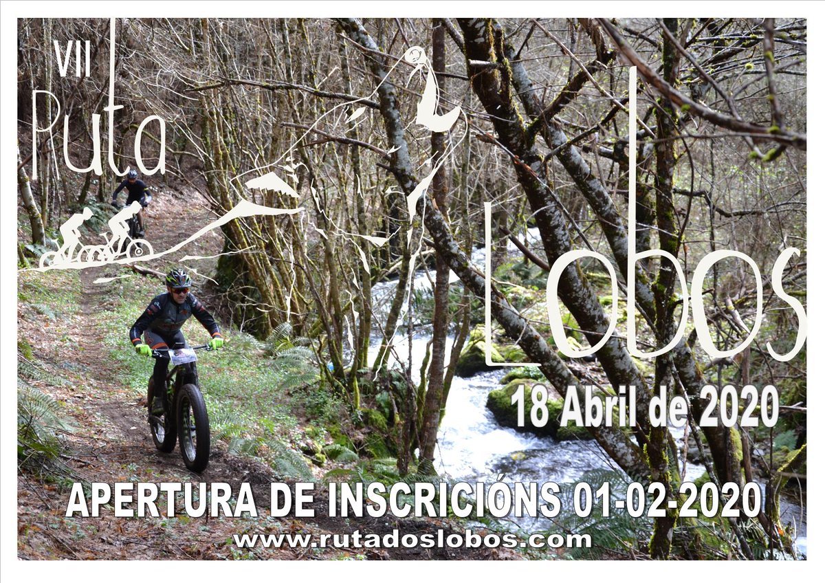 🚴‍♀️ O vindeiro 1 de Febreiro abrimos inscricións na páxina rutadoslobos.com