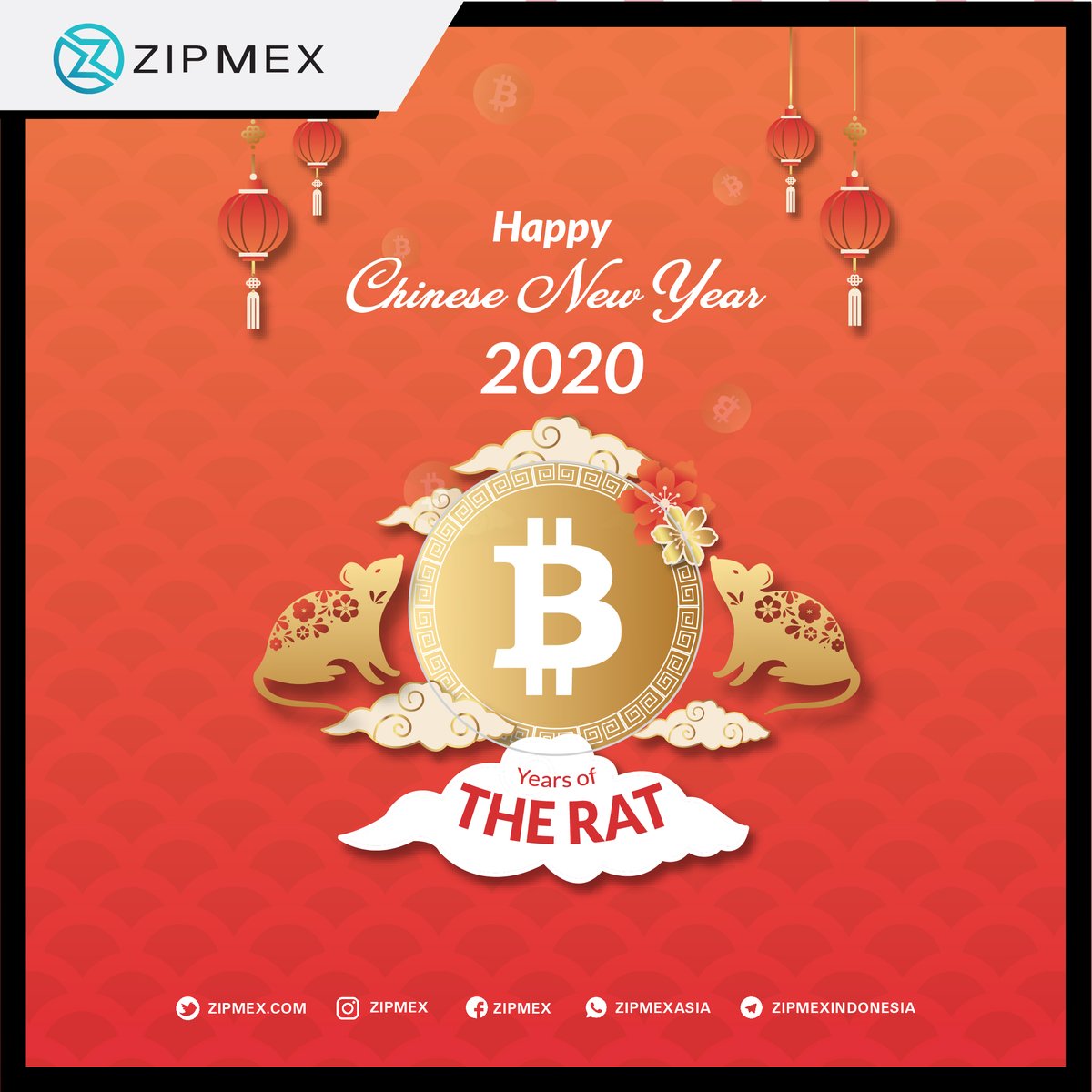 zipmexindonesia's tweet photo. Happy Chinese New Year 2020 Buat yang merayakan ! untuk semua yuk ikutan event Follow me zipmexians! untuk detail nya klik link ini ya ! https://t.co/aaKrjHxKCV… ada angpao buat 30 orang yang beruntung loh! #airdrop #eventcrypto #zipmexexchange #bitcoin https://t.co/XyZgn3TfJE