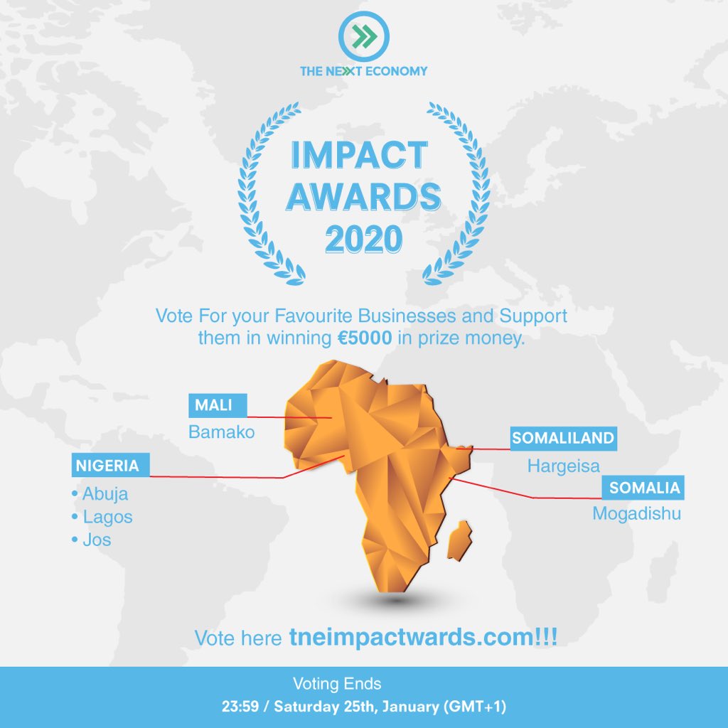 Visit tneimpactawards.com to support your favorite entrepreneurs for a chance to win 5000 Euros today!!!

#TNEImpactAwards #Makeitwork