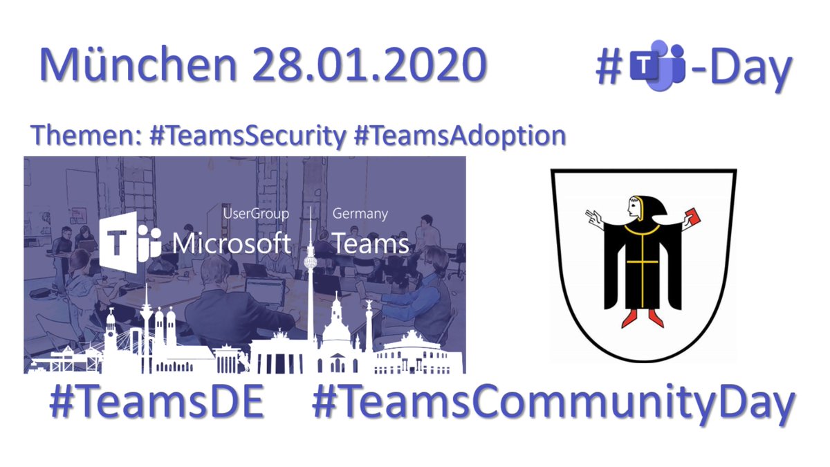 in2success_de's tweet photo. Der #TeamsCommunityDay naht und die @MicrosoftTeams User Group ist mit dabei. Schwerpunktthemen in München: #TeamsSecurity & #TeamsAdoption
https://t.co/YSzvkXN9tv
#TeamsDE @TEAMSUG_DE @plemich @Ra_Koellner #TeamsDay https://t.co/l4esFKVZOE