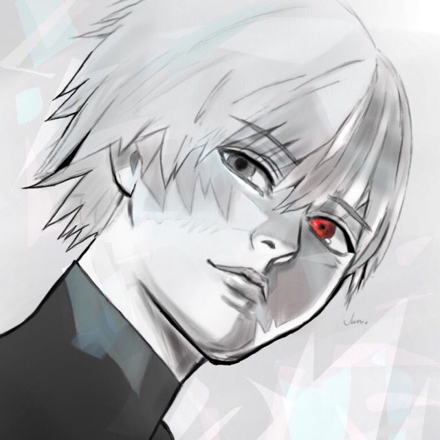 じーな 金木君完成 東京グール イラスト 描いてみた 金木 金木研 T Co Nefnfvwzj4 Twitter