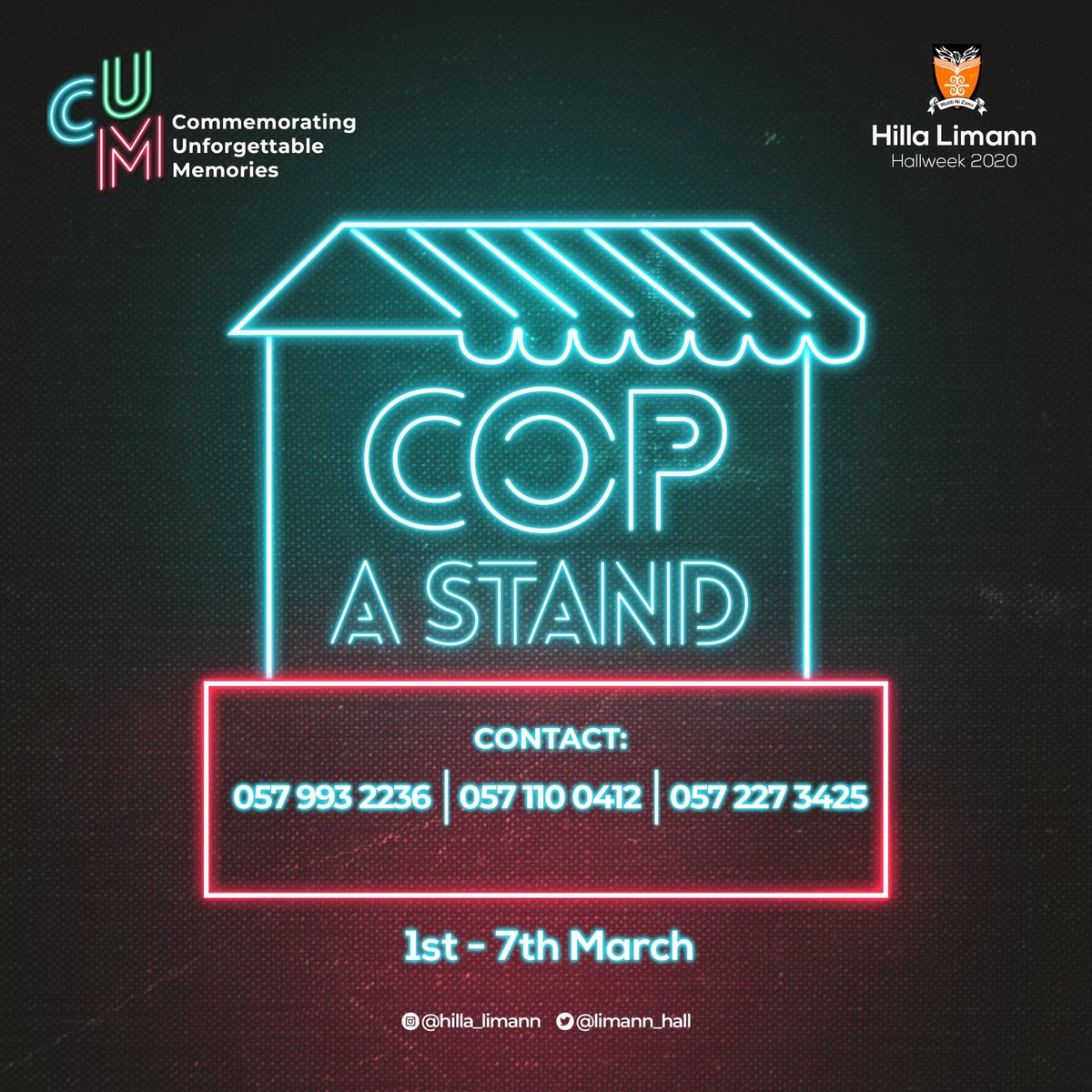 techassureltd's tweet photo. Cop your stand now #CUM20 #Limannhallweek20 https://t.co/8QHRC5a2PG