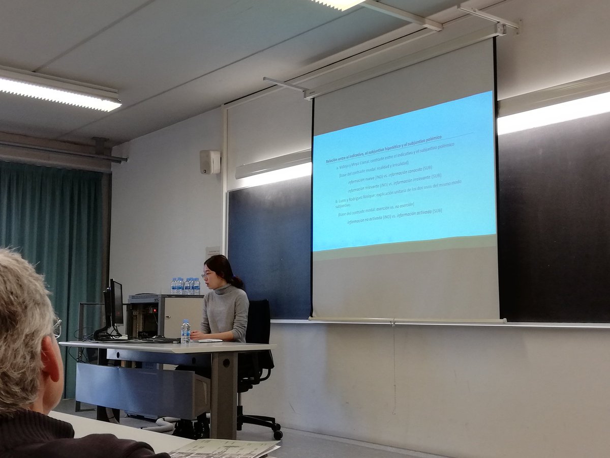 rollingURV's tweet photo. Xiaoyan Ying (UCM) se centra en la traducción del español a chino del subjuntivo polémico. #Morfosintaxis #SSEL2020 https://t.co/OHvYhUZGjC