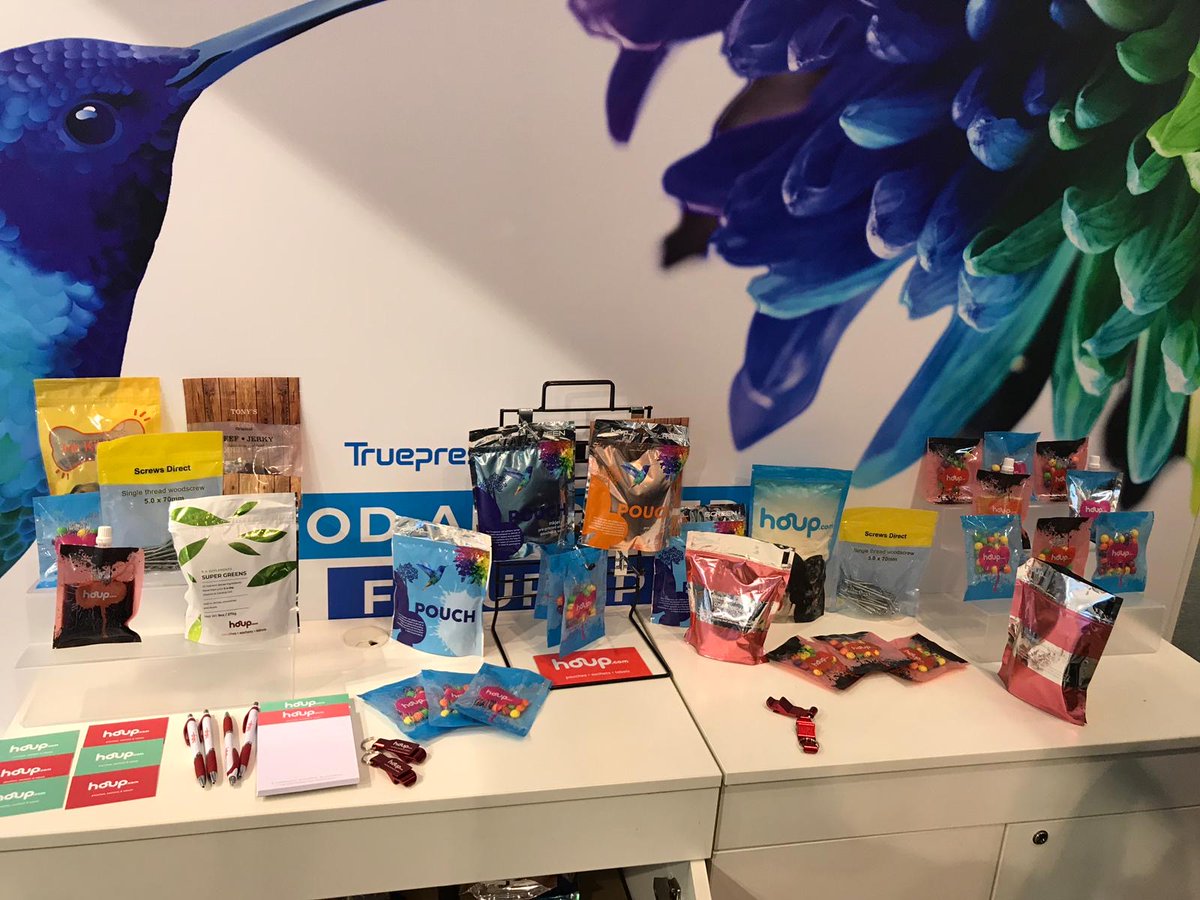 Houpdotcom's tweet photo. We're delighted to be exhibiting at the packaging innovations show at the NEC in Birmingham 26th/27th Feb 2020. We'll be launching some exciting new products too !!!! #houpdotcom #digital #pouches #packaginginnovationsshow  https://t.co/TqV5IGewtR https://t.co/lSmASvhHyE