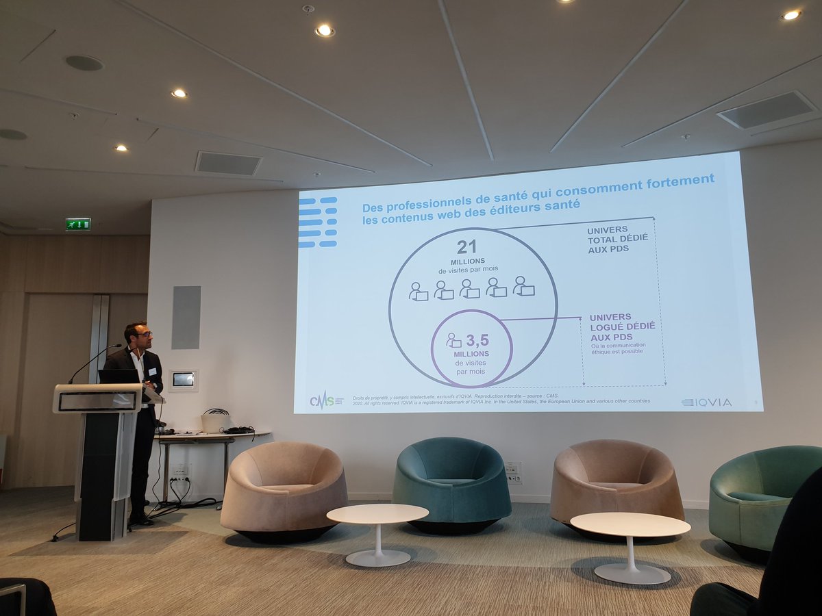 L'univers logué dédié aux professionnels de santé c'est 3,5 millions de visites par mois #b2bsante