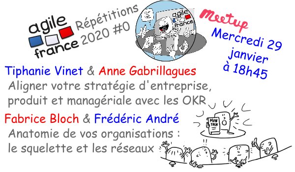 Nous avons poussé les murs pour ne refuser personne pour ce premier #meetup @AgileFrance de 2020.
C'est mercredi prochain ! meetu.ps/c/16QLx/vtK8h/d