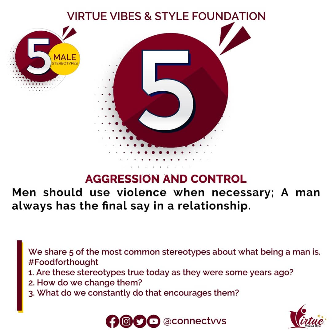 Day 5: We're talking Male Stereotypes. Coming up next is Common Stereotypes about raising a boy child. #FridayFeeling #MostAwaitedDay #empower