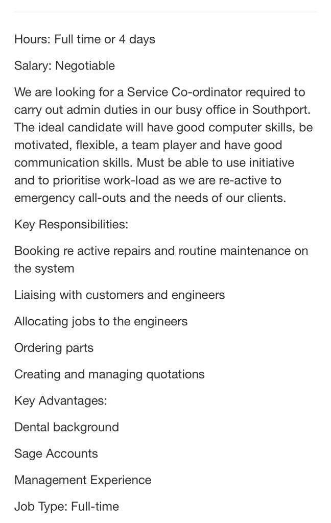 MckillopDental's tweet photo. We are expanding our internal team at Mckillop Dental in Southport please contact office@mckillopdental.co.uk #southport #dentaljob #dentalengineering https://t.co/LKEfwl2cqw