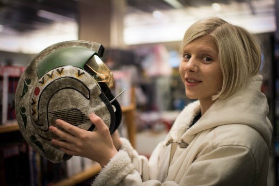 auroramusicnz's tweet photo. we love aurora, our little rebellion starfighter 💫 i love how much @AURORAmusic loves star wars https://t.co/lVK9Kzc1u1