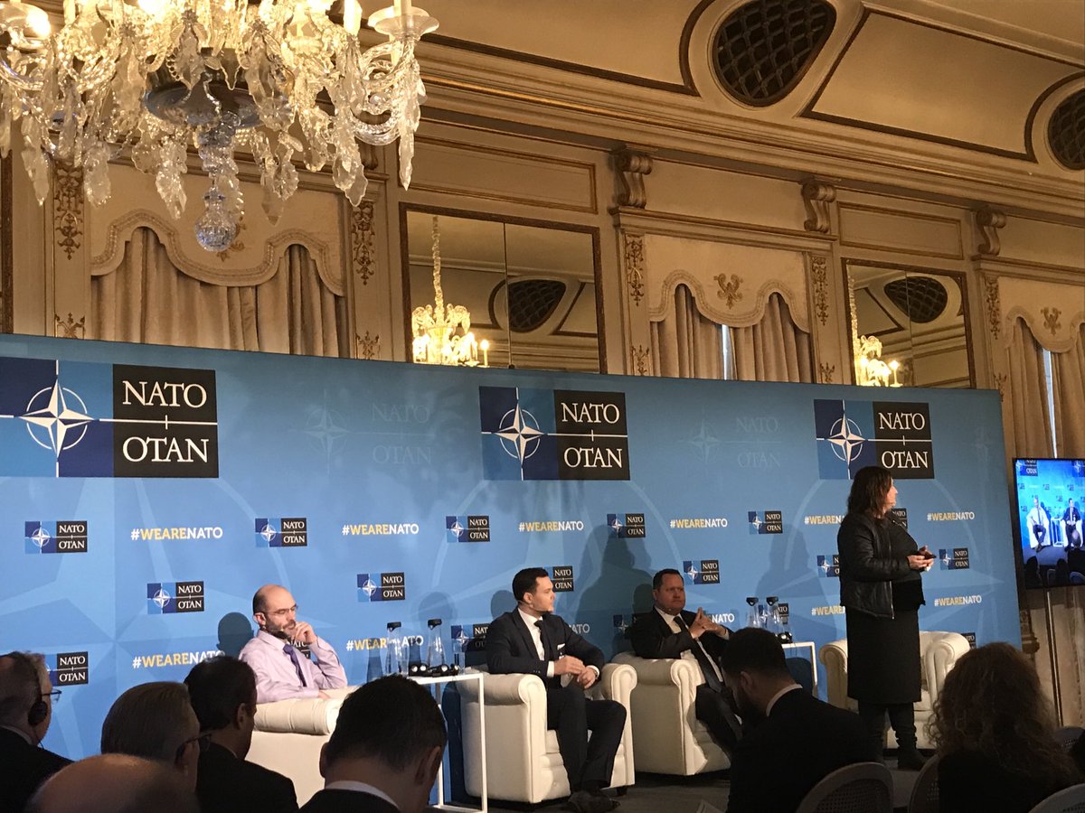 schneidercp's tweet photo. #DigitalDiplomacy panel ⁦@NATO⁩ #PublicDiplomacy conf: ⁦@Facebook⁩ rep: ⁦@instagram⁩ now 4 inspiration #Facebook 4 conversation. #wearenato https://t.co/XrGS3OHDDh