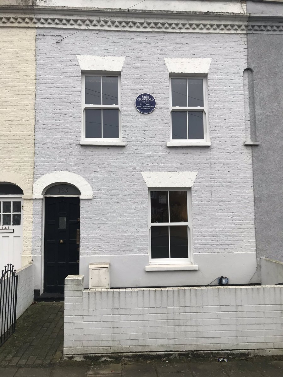 summerstown182's tweet photo. A mindblowing connection with the past on #FountainRoad yesterday as Stephen Willis plays one of the tunes recorded by his Gt Aunt #jazzpioneer ‘Sadie Crawford’ in the house where she was born in 1885 - Full feature on #Tooting #FirstLadySadie COMING SOON @LondonLive https://t.co/WL4Lq4XK7P