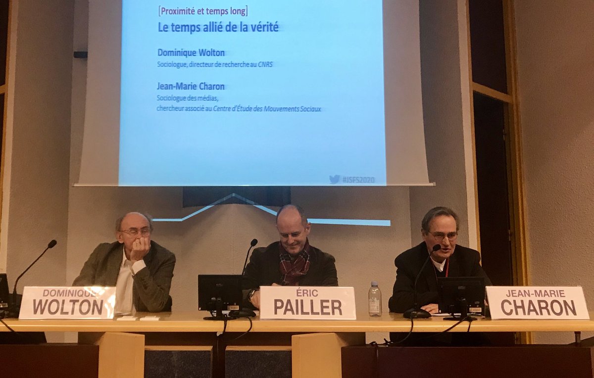 BonnetEman's tweet photo. Le temps : allié de la vérité ? Avec Dominique Wolton et @jmcharon. Un échange animé par Éric Pailler du @jourduseigneur 🔽 #JSFS2020 https://t.co/EttAjxMLei