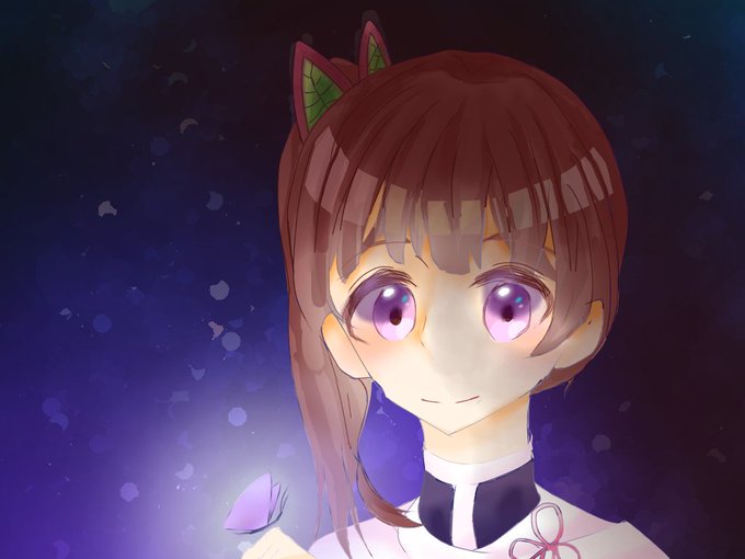 栗斗🎺さんがTwitterに投稿した栗花落カナヲ(鬼滅の刃)のイラスト。
