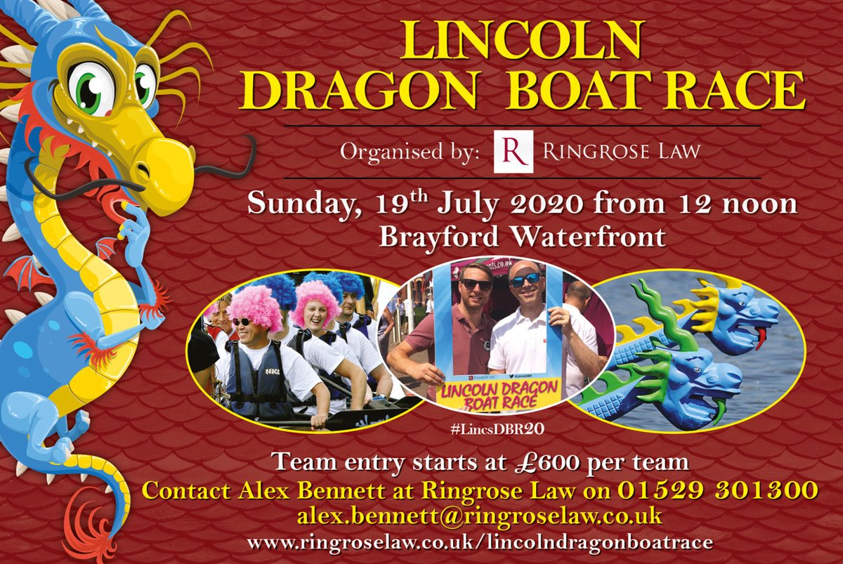 Nominate YMCA Lincolnshire to be a charity for the 2020 Lincoln Dragon Boat Race organised by @RingroseLaw

Voting ends on Monday 3rd February at 12 Noon!

Follow the link: ringroselaw.co.uk/lincoln-dragon…