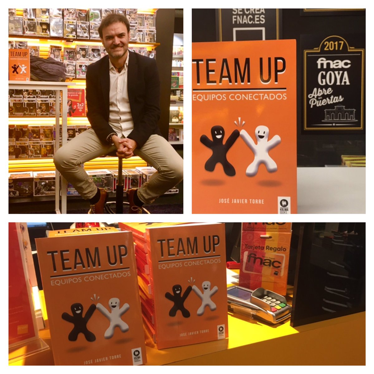 JJavier_Torre's tweet photo. Ayer presentación de “TEAM UP. EQUIPOS CONECTADOS” en @Fnac_Libros gracias a @EditorialKolima y todos los asistentes #coaching #equipos #liderazgo #softskills #InteligenciaEmocional #RRHH #Management @Torre_Conecta https://t.co/hw6PfYrYeY