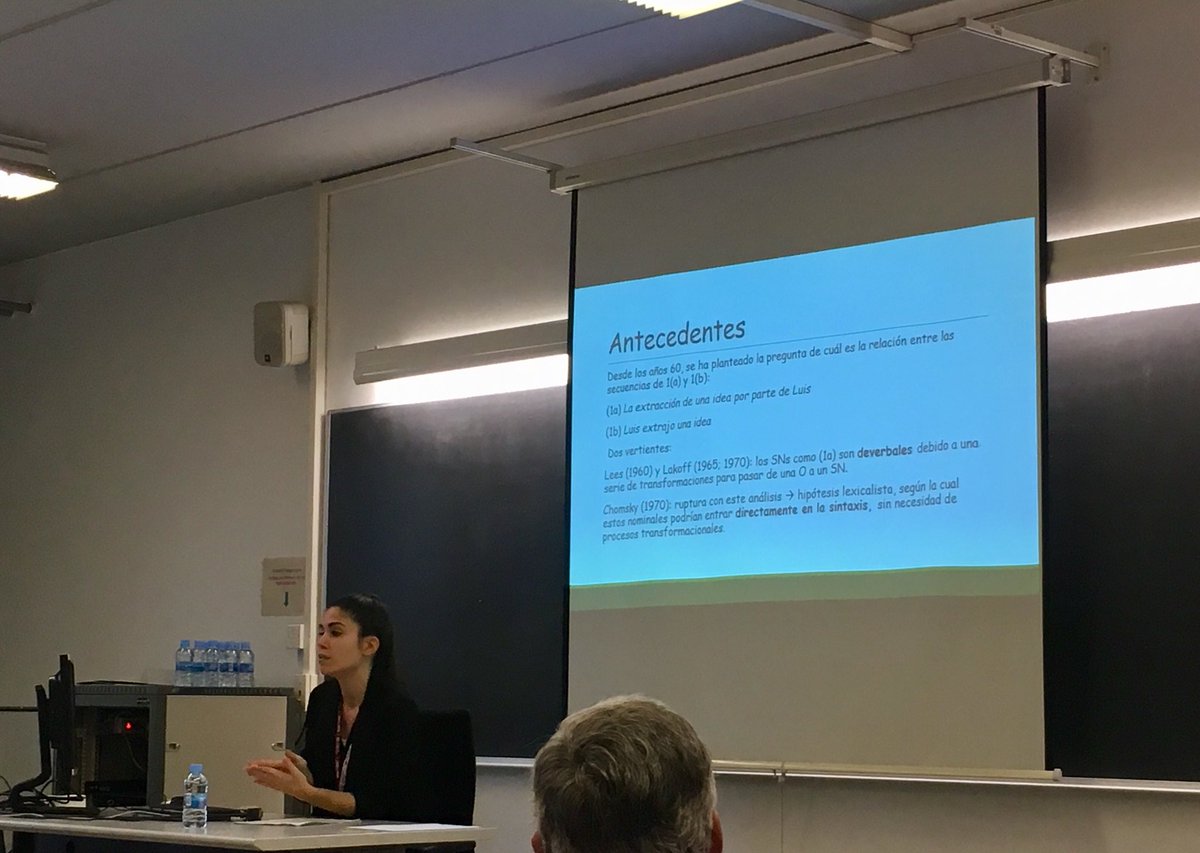 uabgrate's tweet photo. Charla de Cristina Ruiz Alonso (@CristinaRual) sobre “El carácter nominal de las oraciones. El caso del deísmo” en el Simposio de @infoSELing celebrado en @universitatURV (Tarragona) #SSEL2020 https://t.co/JGihAFhan6