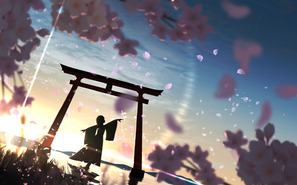 Adsuger 巫女と鳥居と