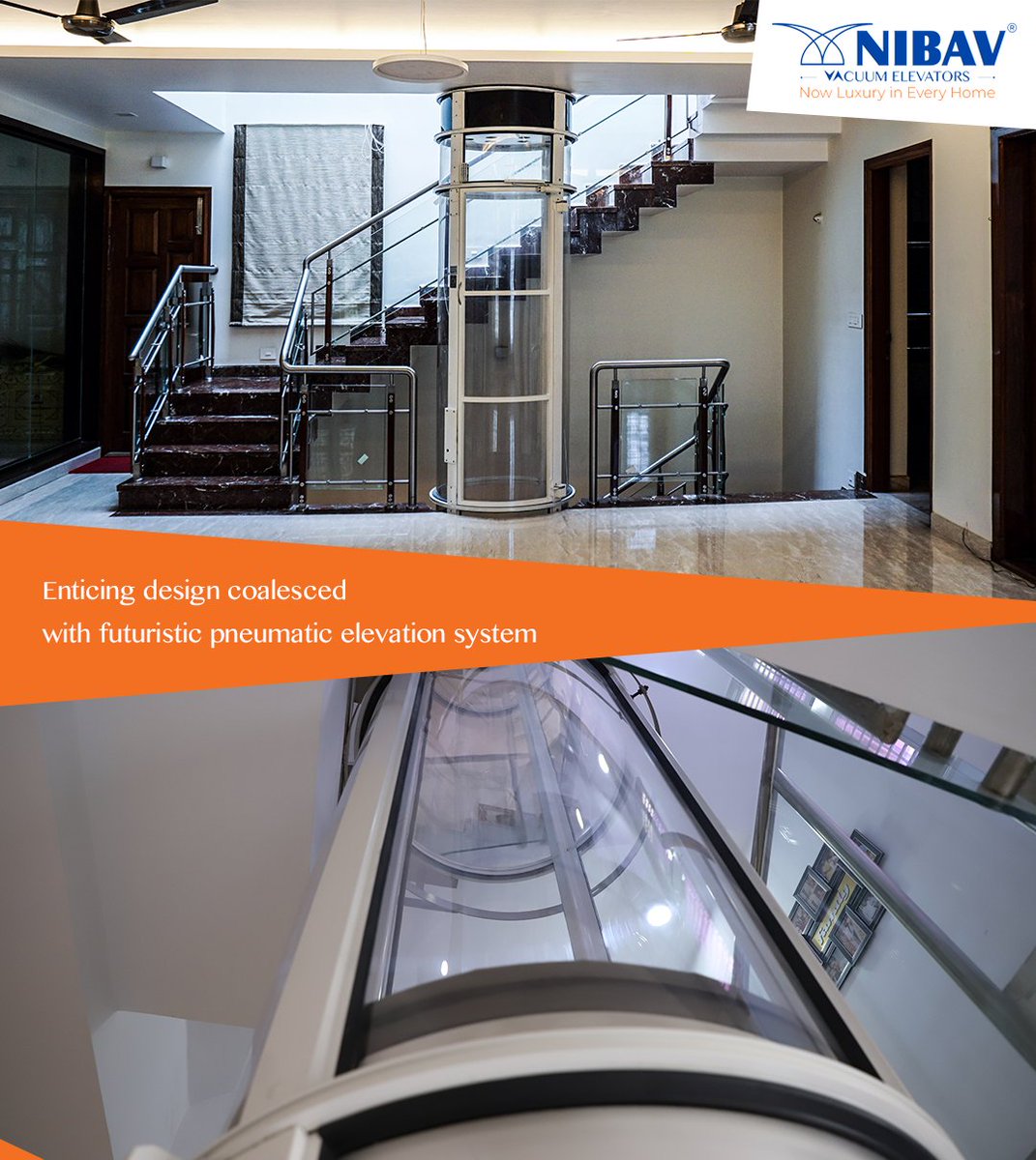 NibavElevators's tweet image. The modern world transparent self-supporting Pneumatic Vacuum Elevator is engineered to use AIR pressure for ascending and descending operations. - Nibav Vacuum Elevators.

bit.ly/2RECyck

#Vacuumlift #Smallelevator #Vacuumelevators #Smallelevatorforhome #HomeliftIndia