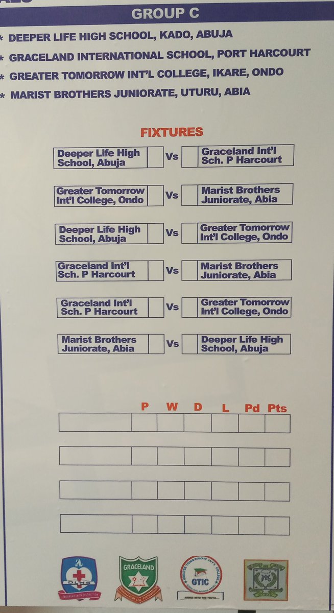 maths4lifengo's tweet photo. Here are our tournament fixtures! Which school will emerge as the winner? We're eager to find out!
#Maths4Life #AMCE2020 #AMTFinals #FridayMotivation #EkoHotels https://t.co/pMAohrxjH0