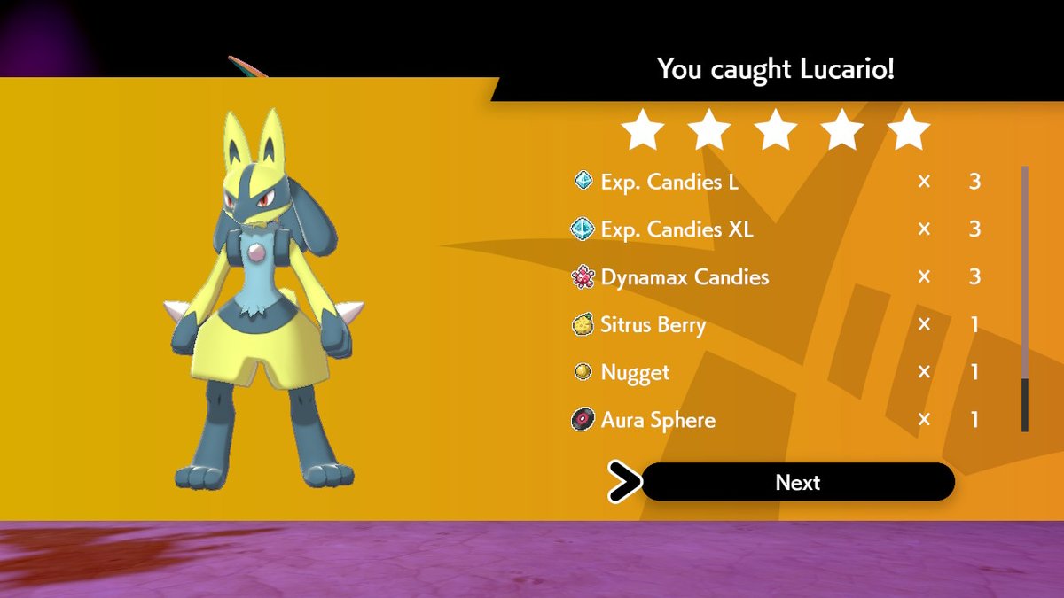 ユウ姐 على تويتر 色違いルカリオ ゴージャスボールで捕まえた ポケモン剣盾 Nintendoswitch