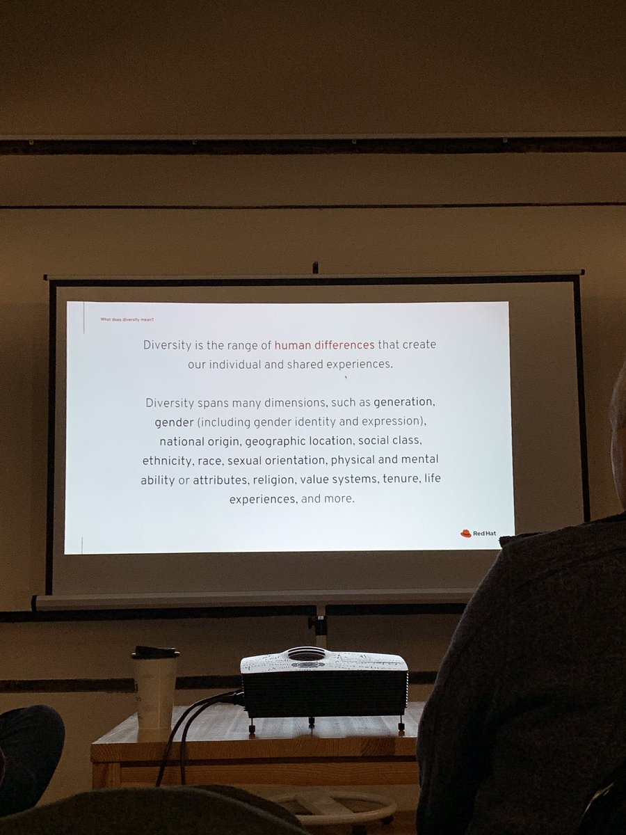 slide with diversity definition included in the tweet.